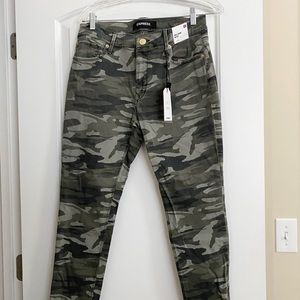 Express army skinny jeans size 10R